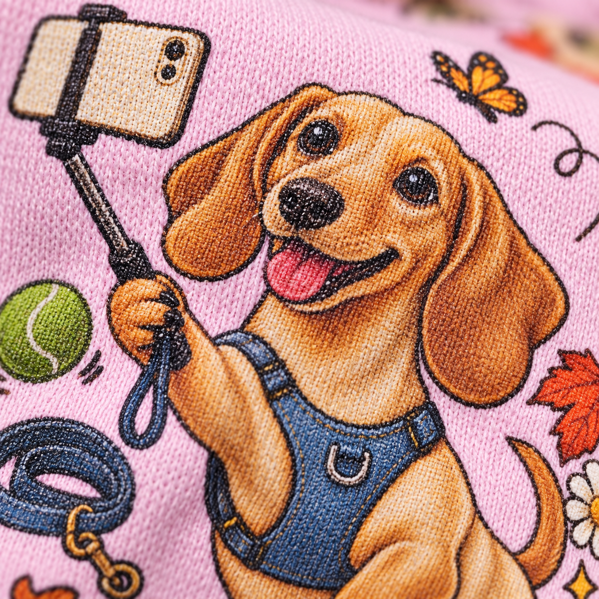 Selfie Dachshund Kids’ T-Shirt – Playful Everyday Design