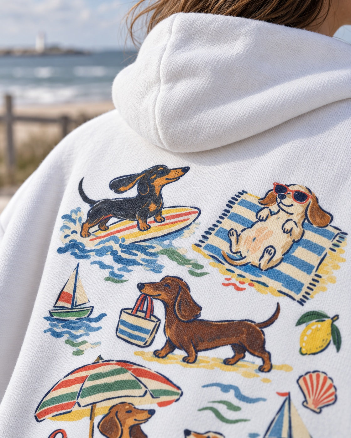 Dackelgeschichten vom Meer Hoodie – Kuscheliger Küstenbegleiter