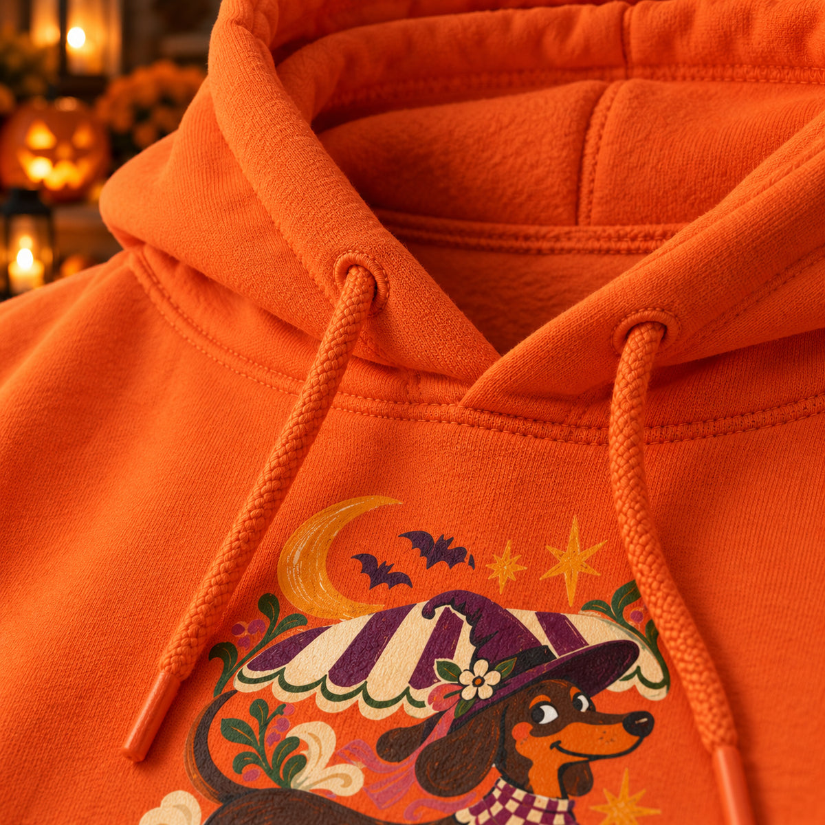 Mondlicht-Dackel Hoodie – Kuscheliger Halloween-Begleiter