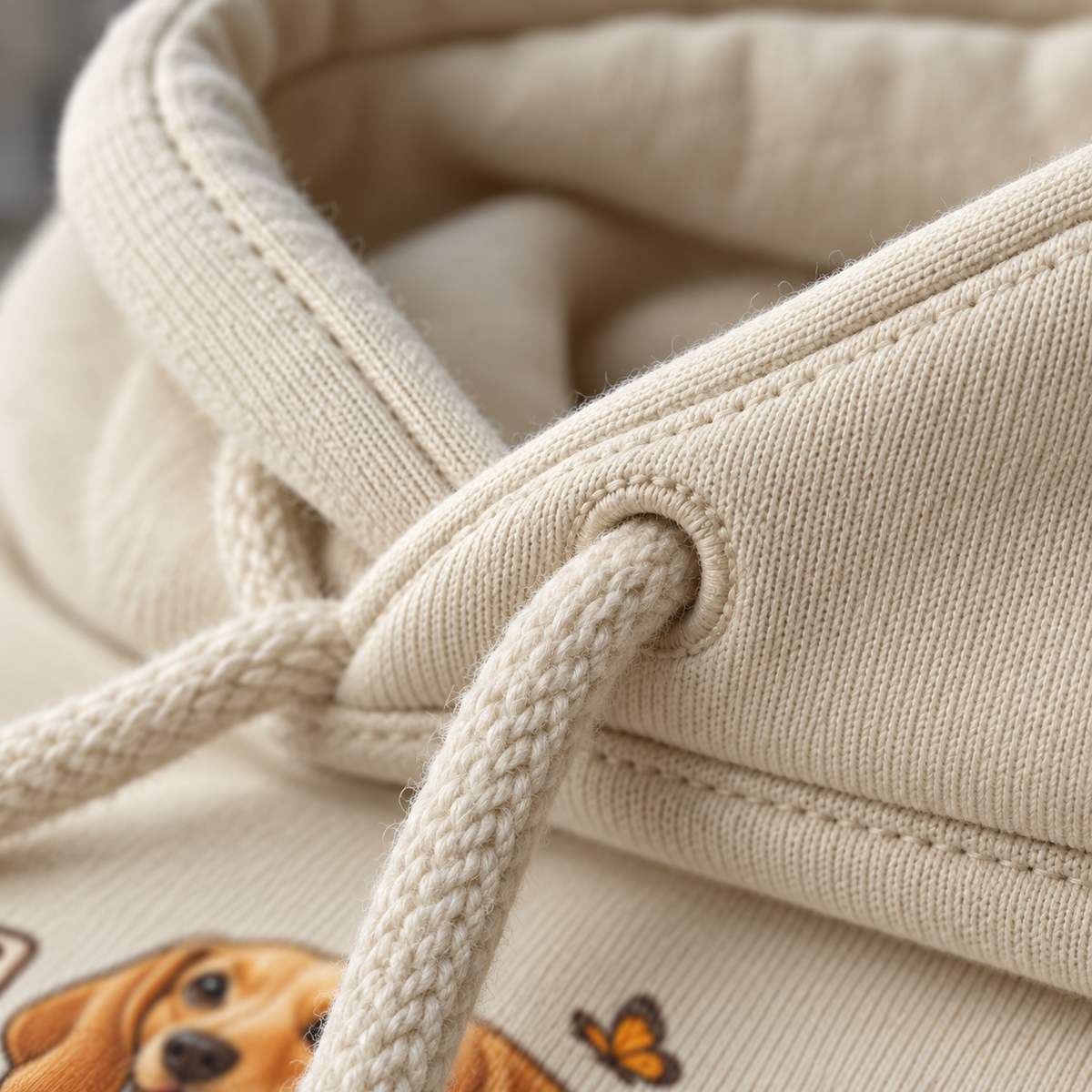 Selfie-Dackel Hoodie – Kuscheliger Alltagsbegleiter