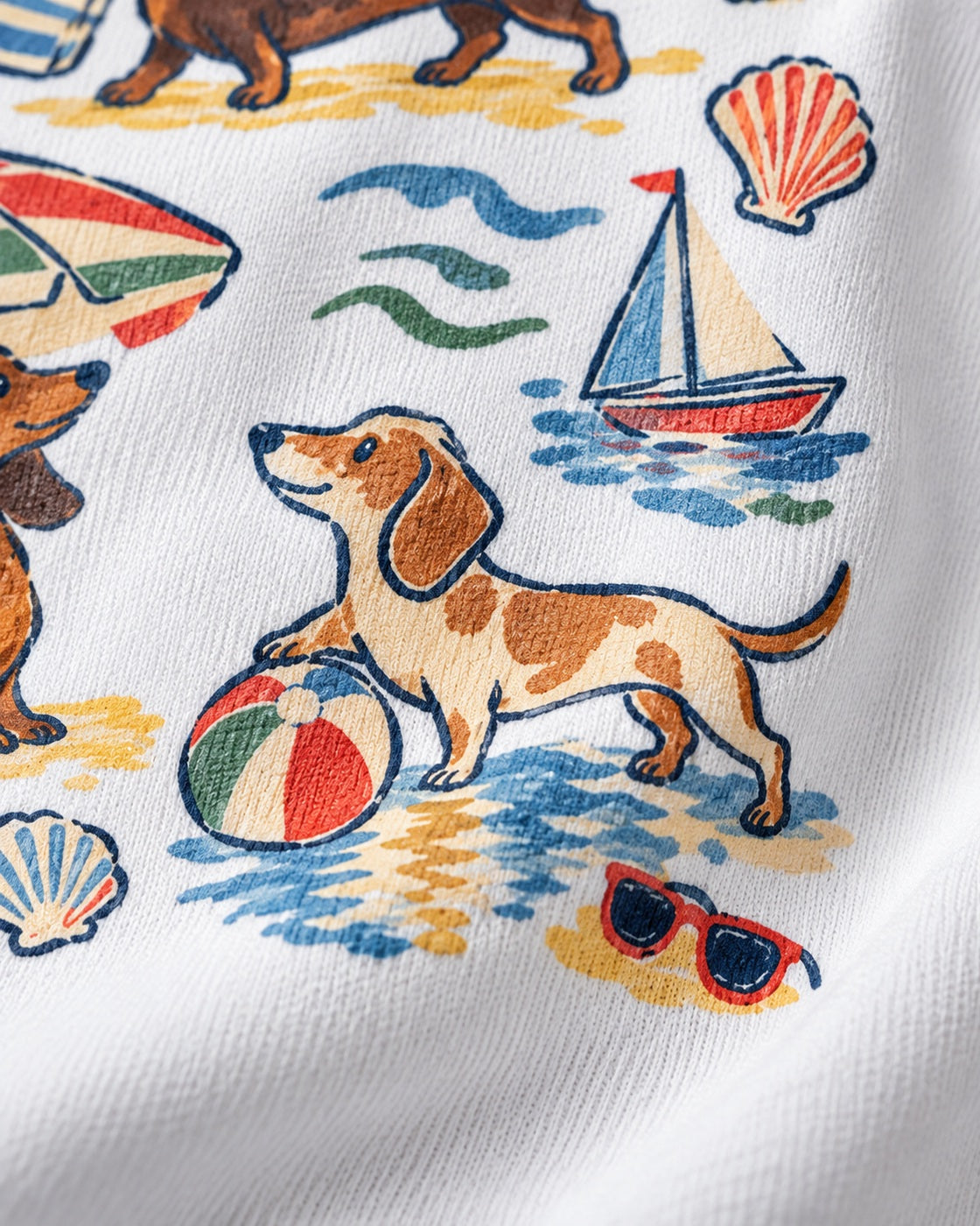 Dackelgeschichten vom Meer Hoodie – Kuscheliger Küstenbegleiter