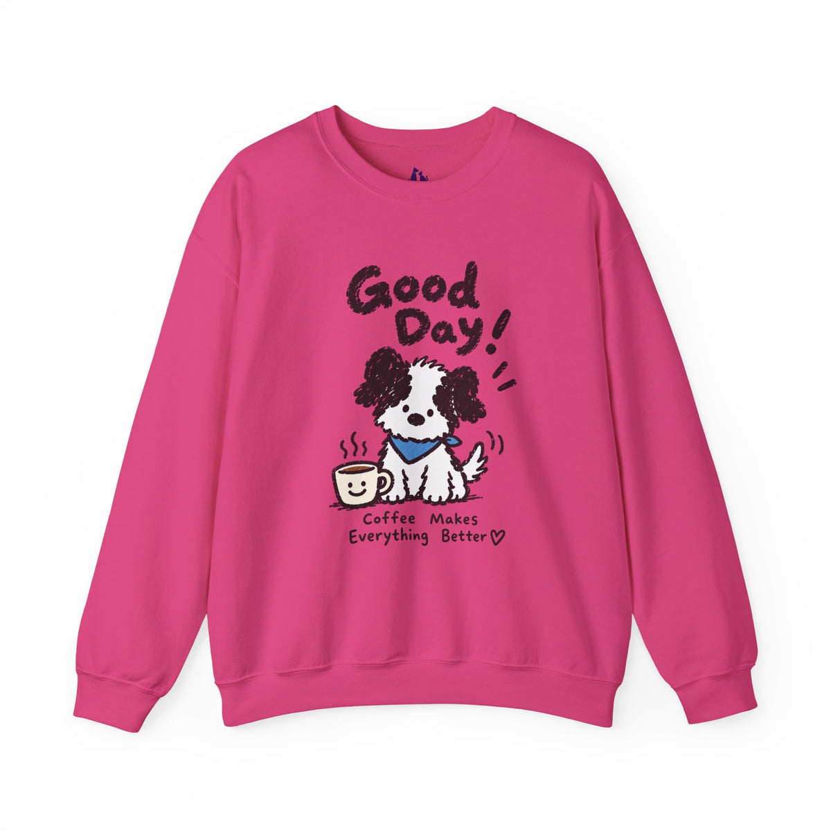 Personalisiertes Haustier-Sweatshirt „Good Day“ – Foto & Name