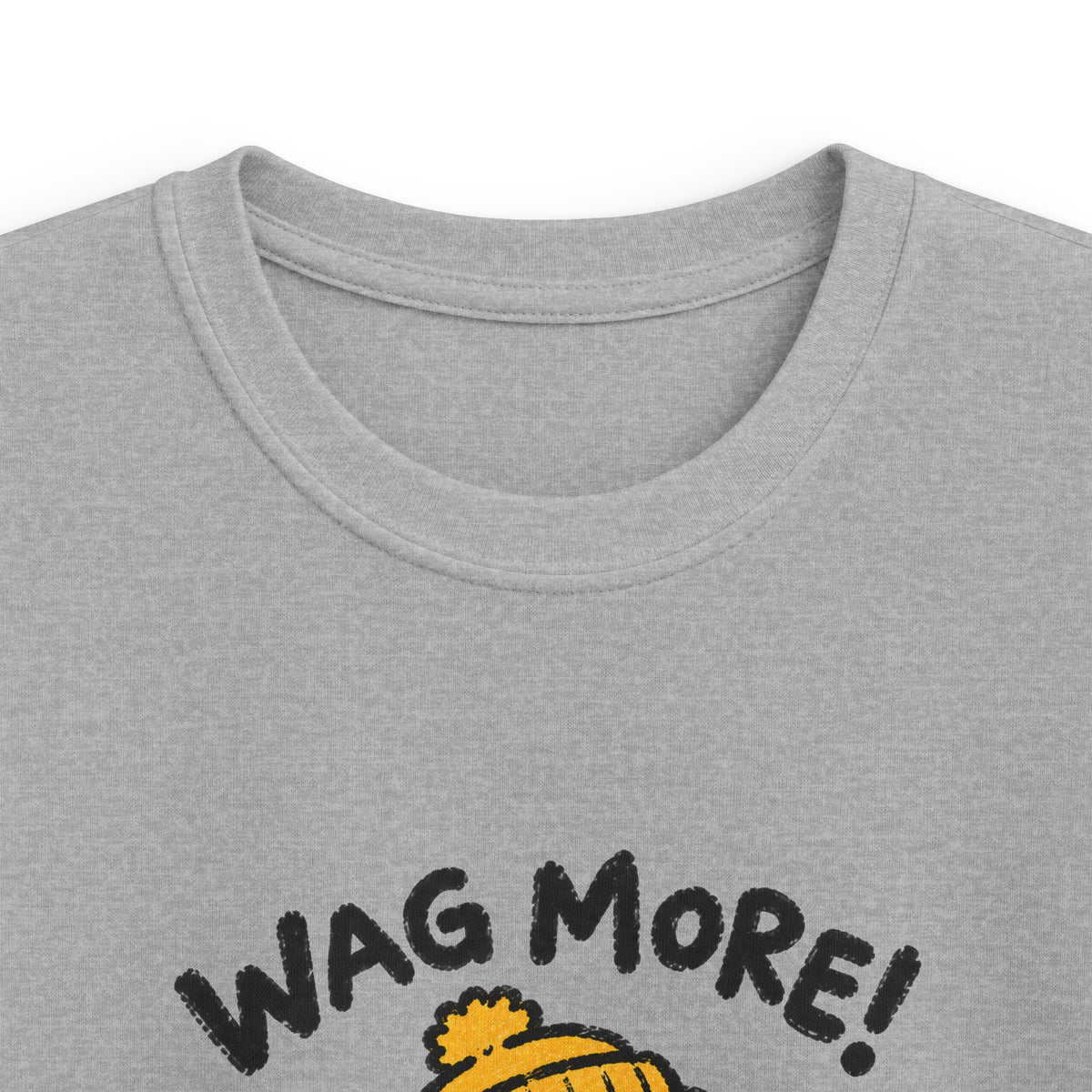 Kids Tee — 'Wag More! Keep Wagging' Cute Puppy Graphic Shirt