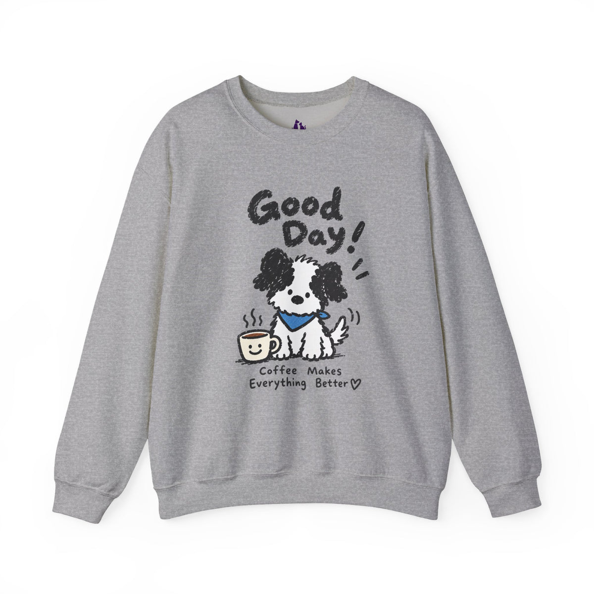 Personalisiertes Haustier-Sweatshirt „Good Day“ – Foto & Name