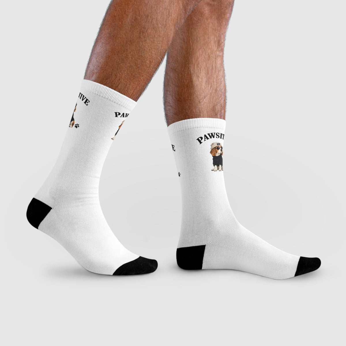 Pawsitive Dog Crew Socks — Cute Puppy Sublimation Socks