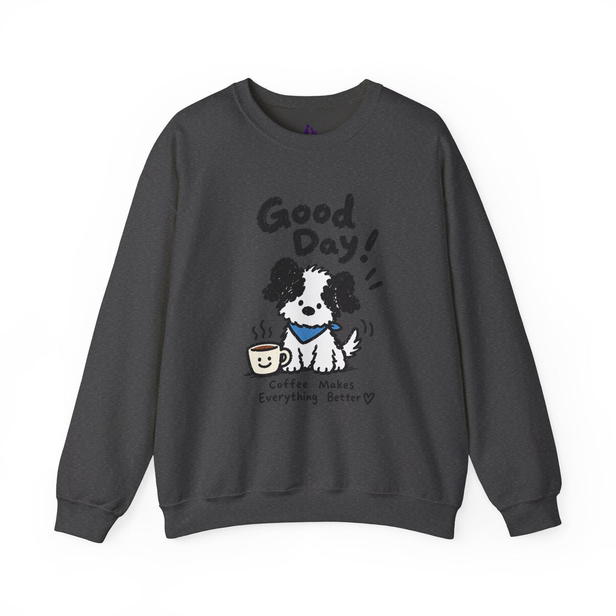 Personalisiertes Haustier-Sweatshirt „Good Day“ – Foto & Name