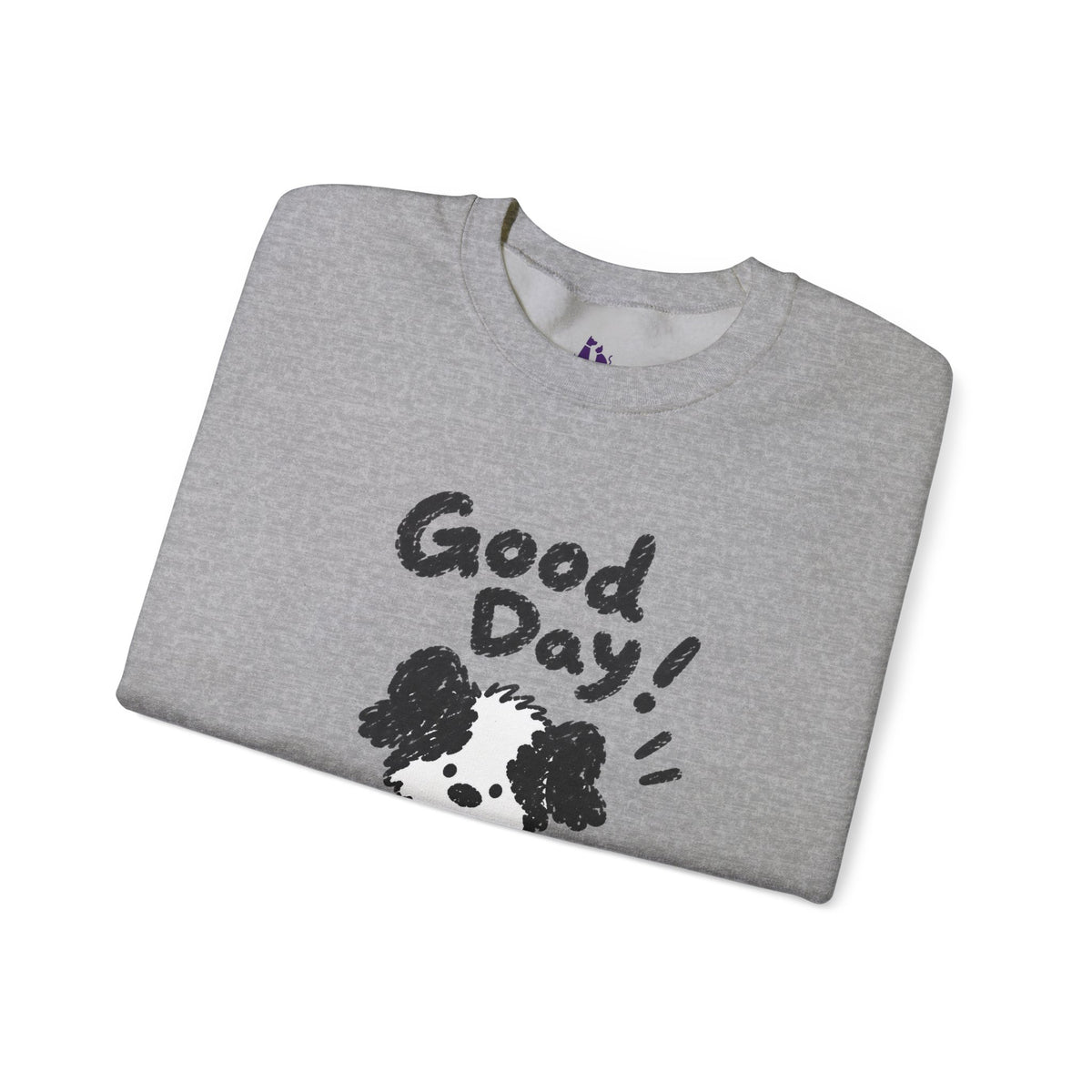 Personalisiertes Haustier-Sweatshirt „Good Day“ – Foto & Name