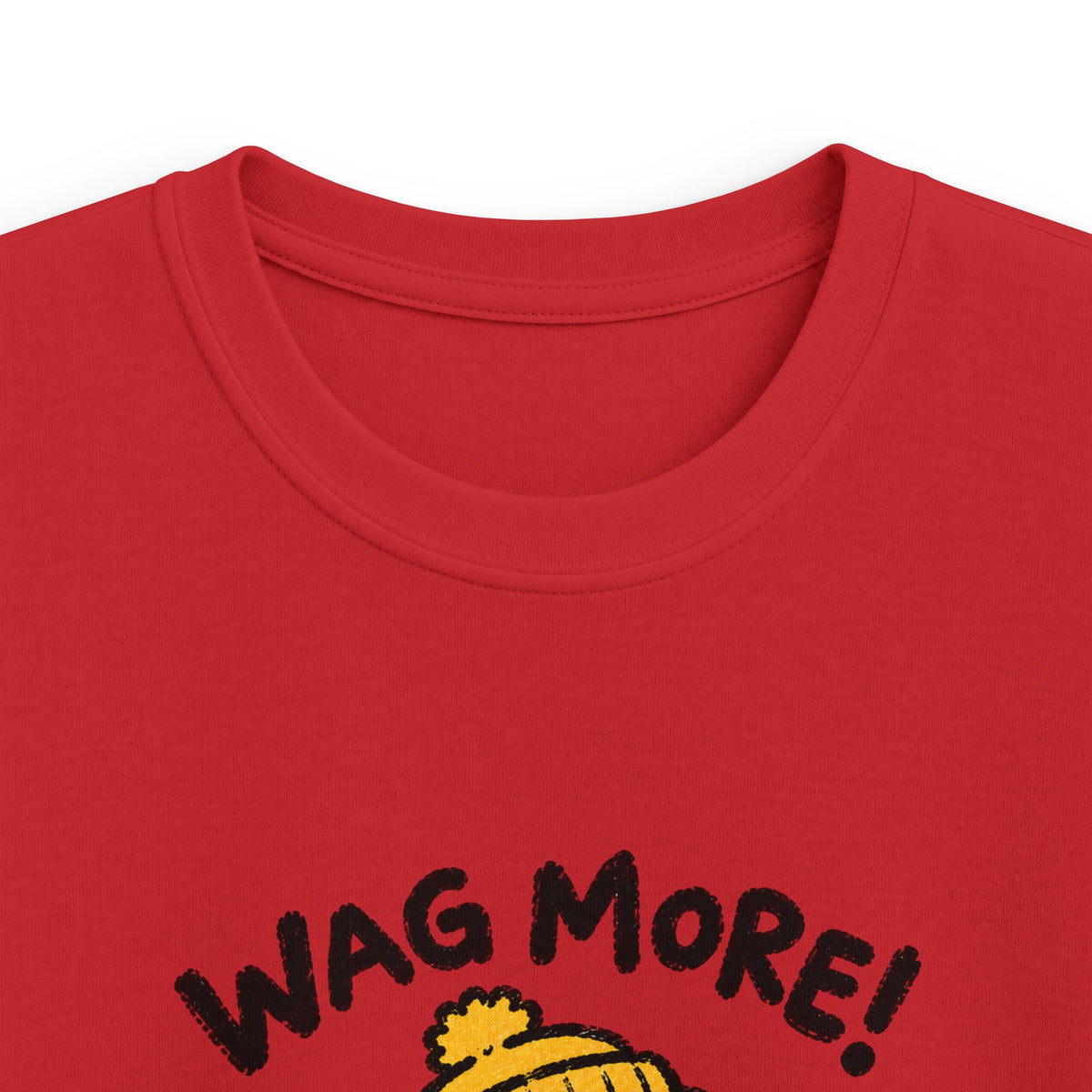 Kids Tee — 'Wag More! Keep Wagging' Cute Puppy Graphic Shirt