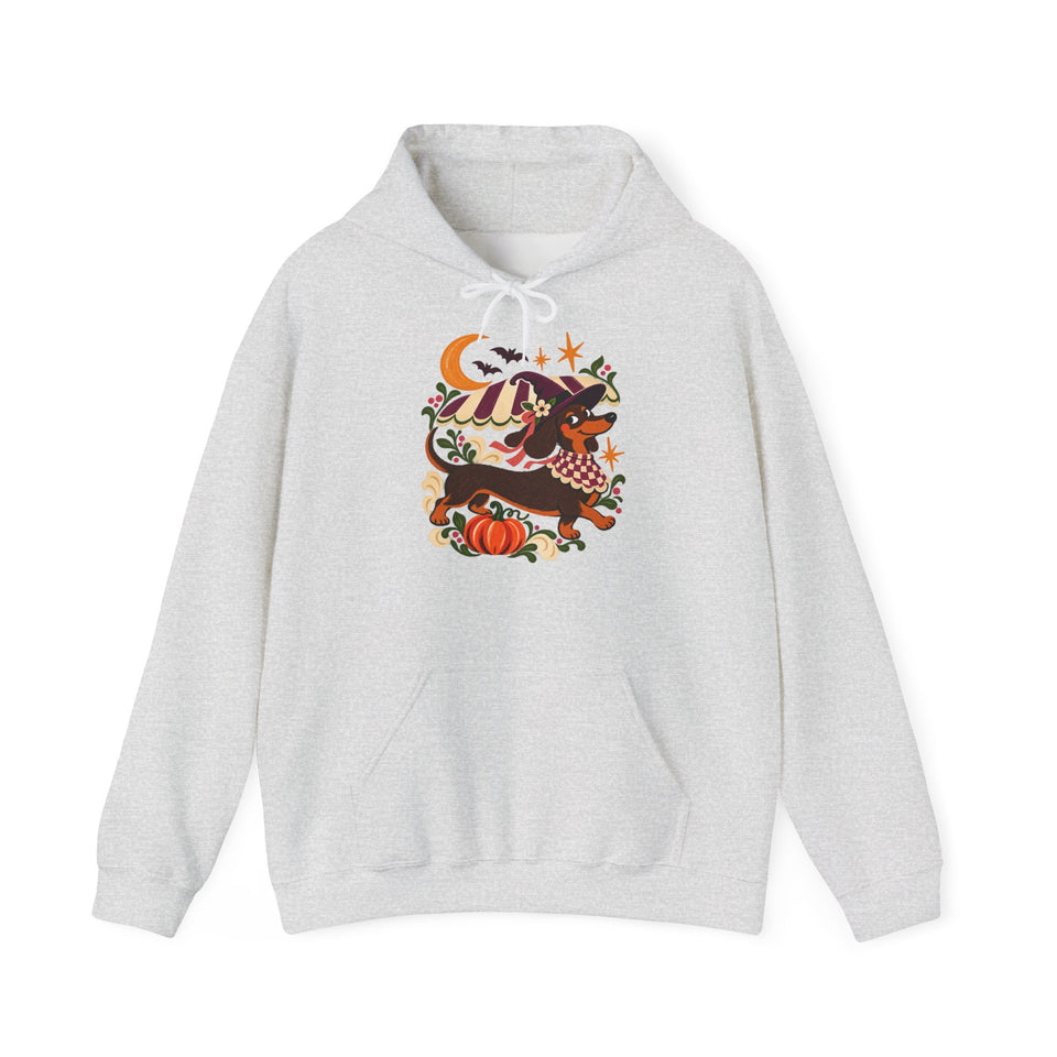 Mondlicht-Dackel Hoodie – Kuscheliger Halloween-Begleiter