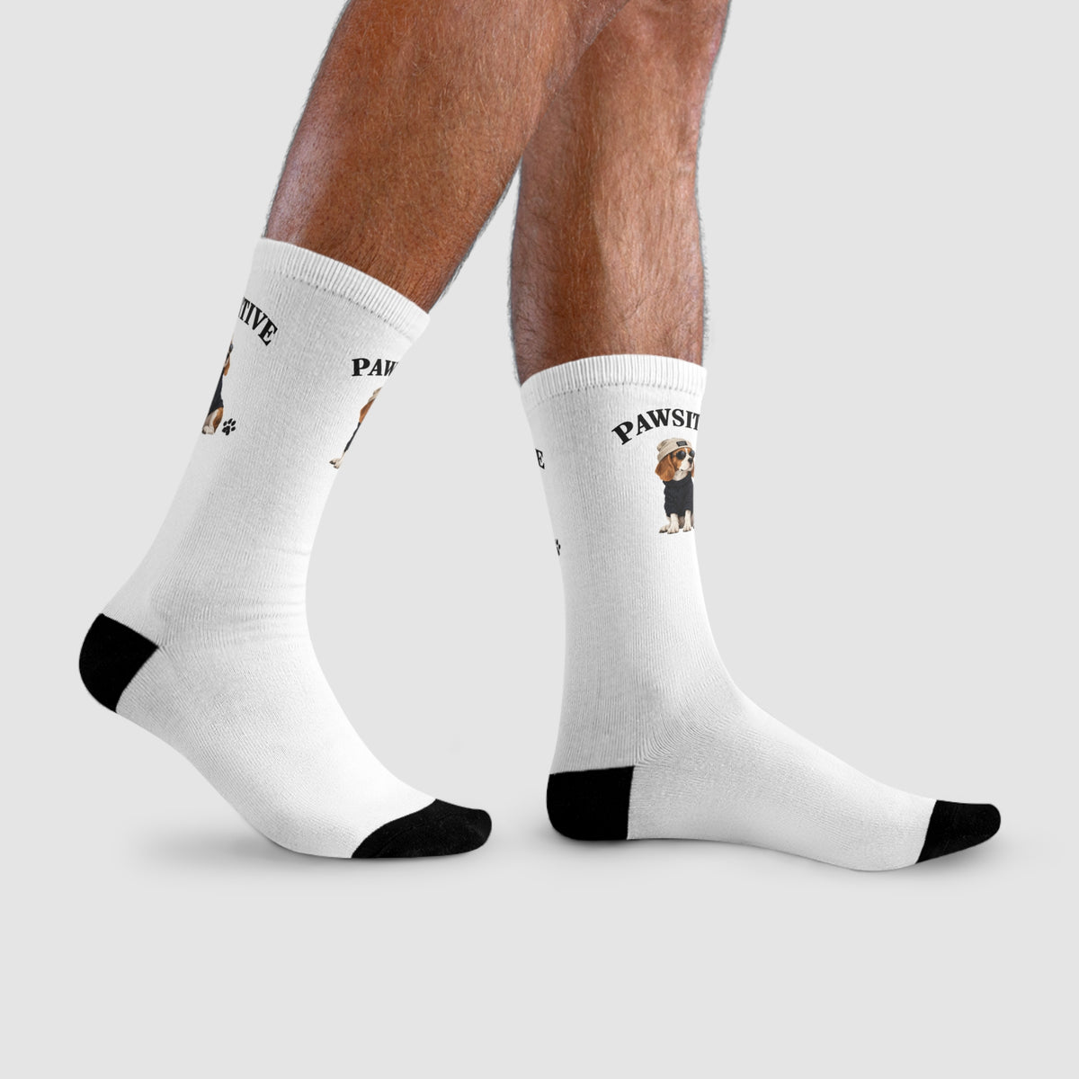 Pawsitive Dog Crew Socks — Cute Puppy Sublimation Socks