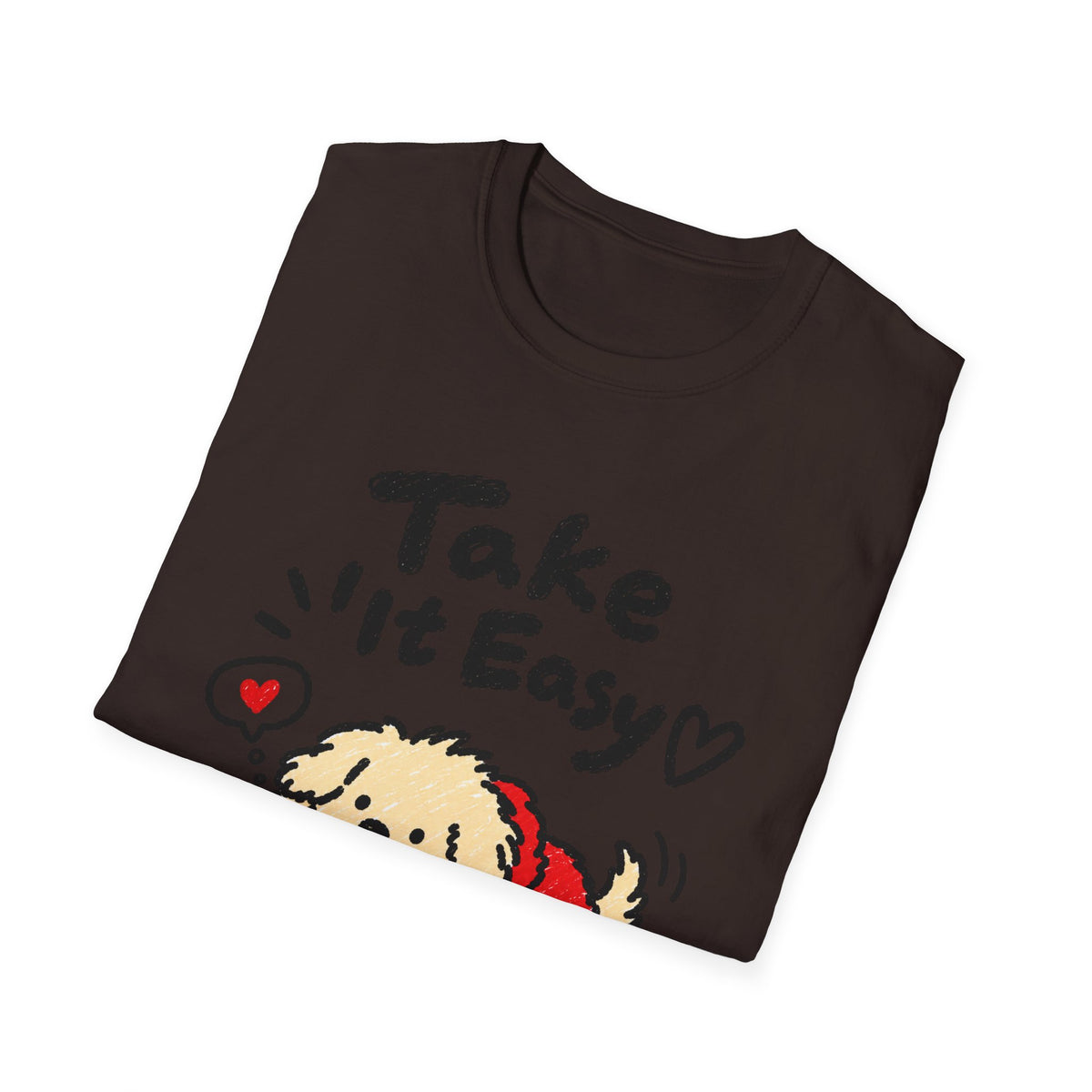 Personalisiertes Haustier-T-Shirt „Take It Easy“ – Foto & Name