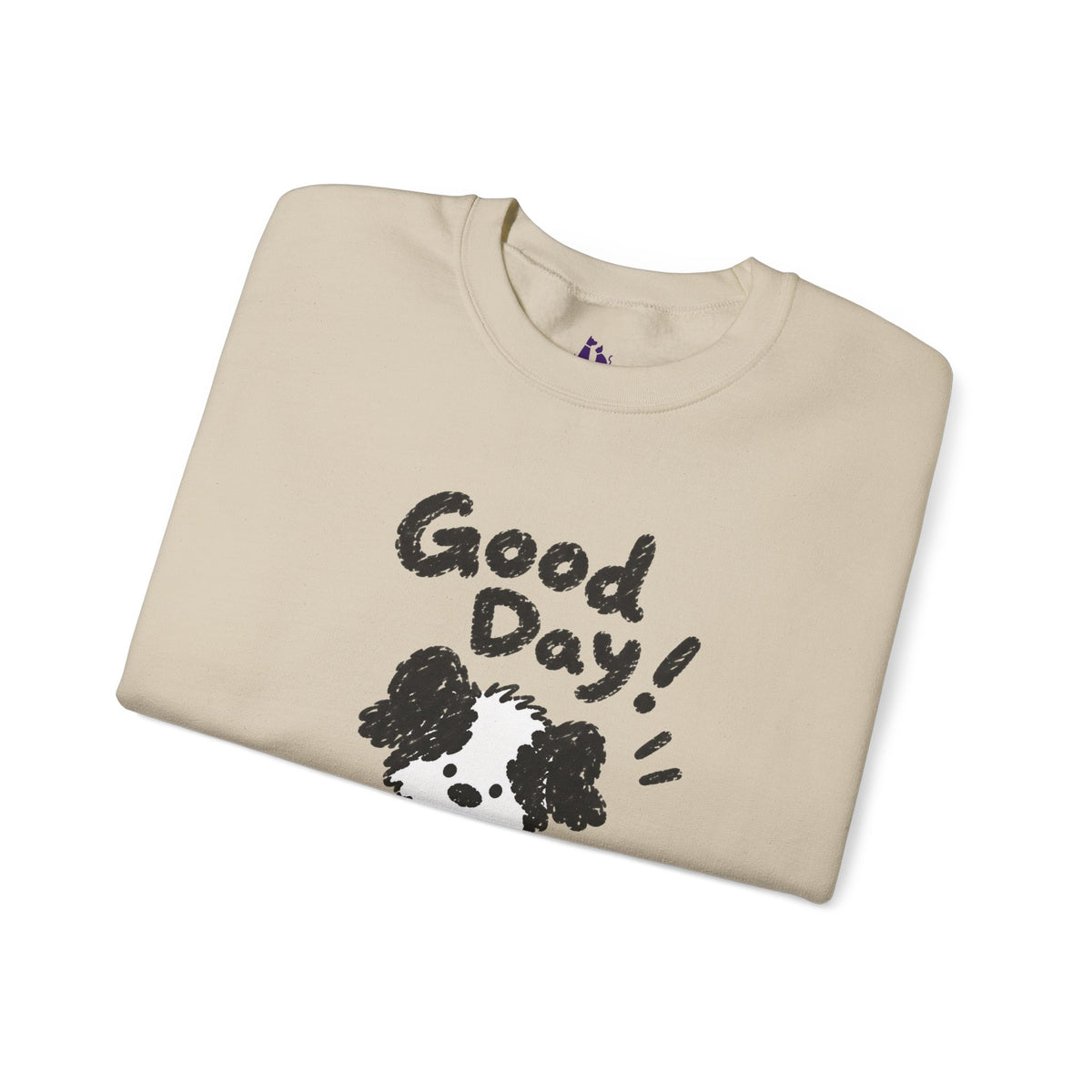 Personalisiertes Haustier-Sweatshirt „Good Day“ – Foto & Name