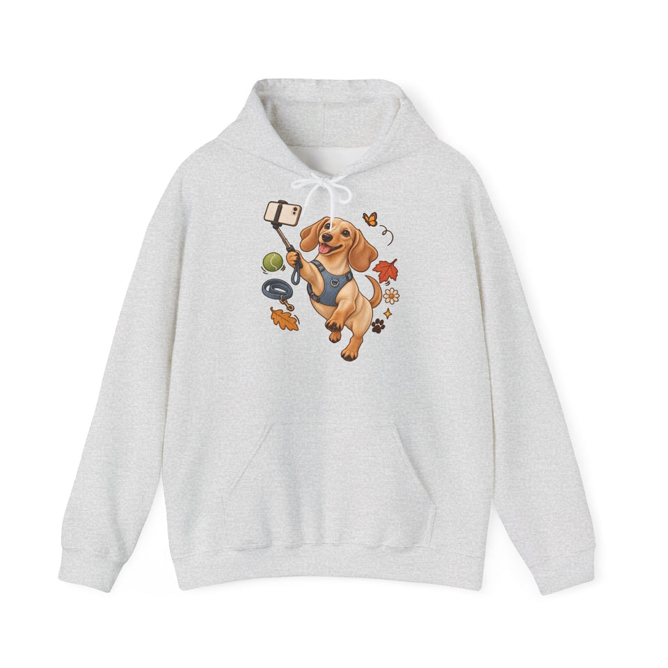 Selfie-Dackel Hoodie – Kuscheliger Alltagsbegleiter