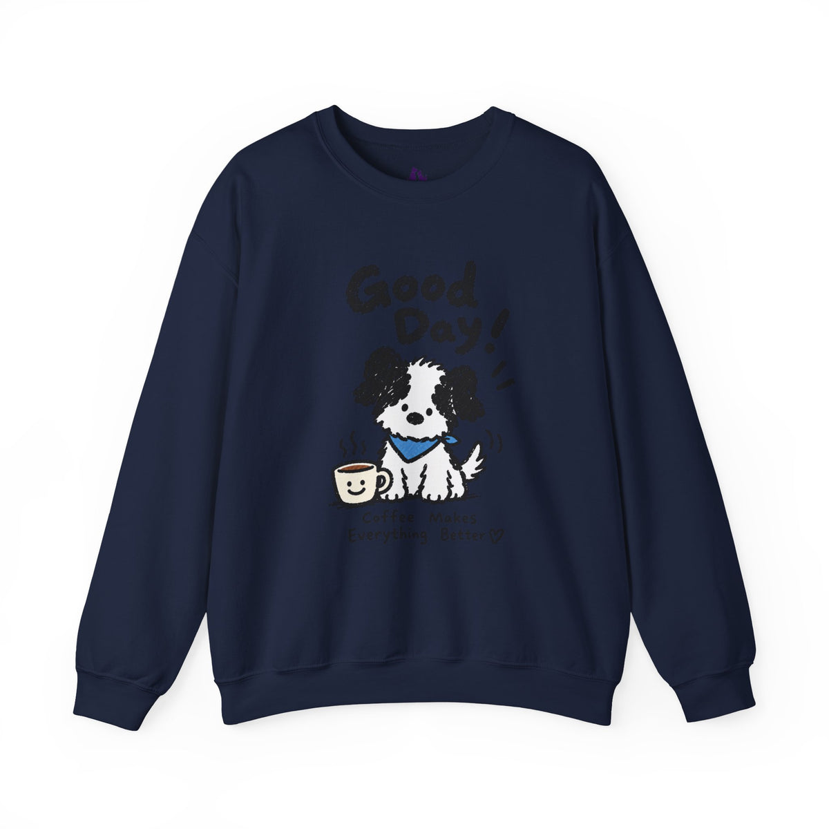 Personalisiertes Haustier-Sweatshirt „Good Day“ – Foto & Name