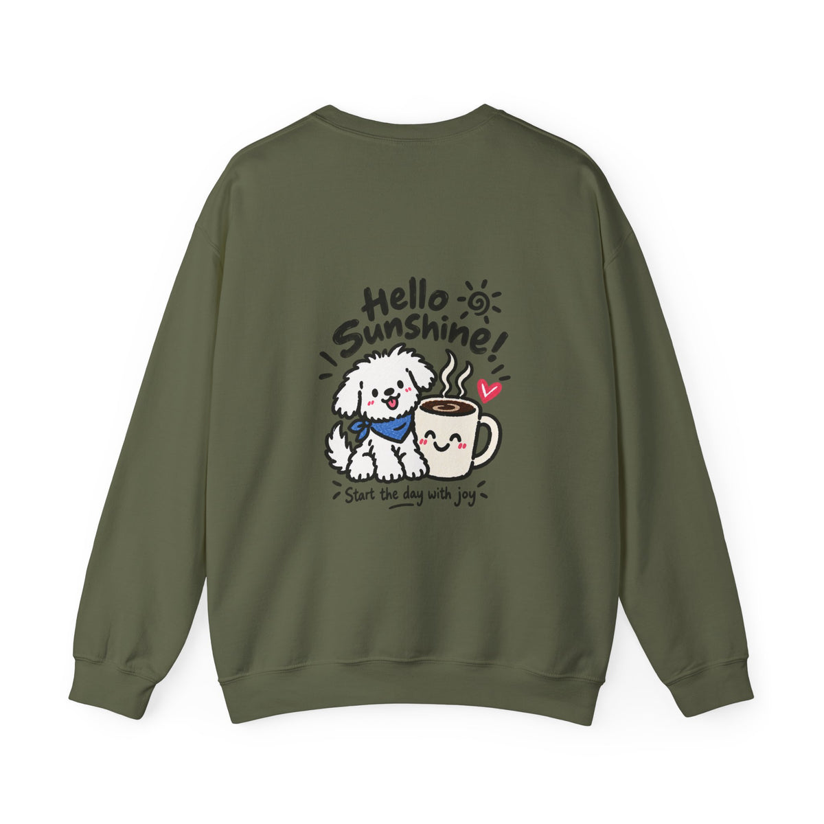 Personalisiertes Haustier-Sweatshirt „Good Day“ – Foto & Name