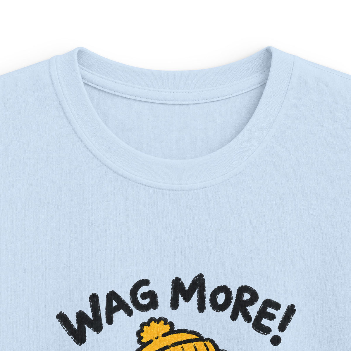 Kids Tee — 'Wag More! Keep Wagging' Cute Puppy Graphic Shirt