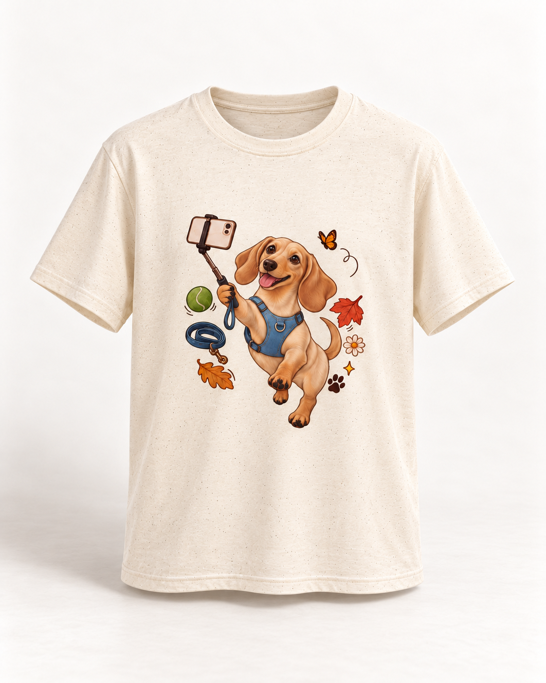Selfie-Dackel T-Shirt – Verspieltes Alltagsmotiv