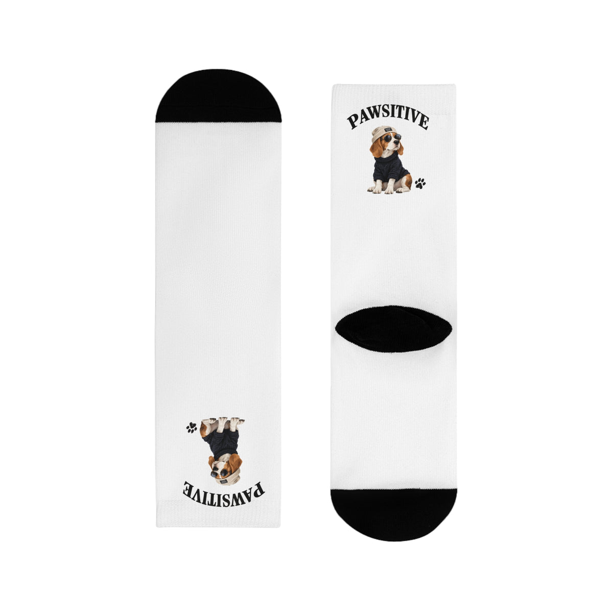 Pawsitive Dog Crew Socks — Cute Puppy Sublimation Socks
