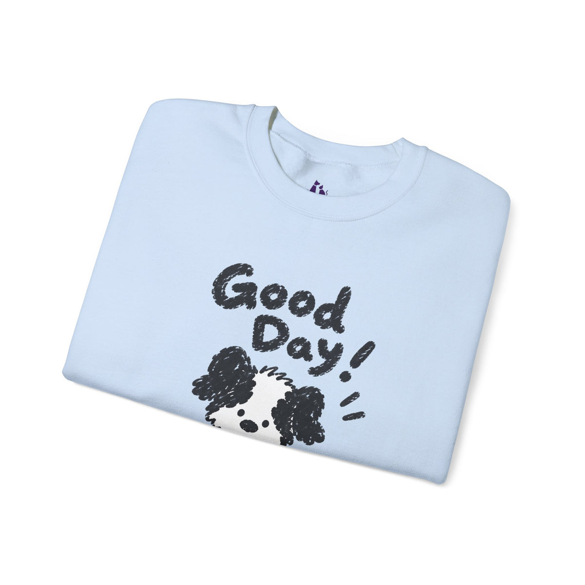 Personalisiertes Haustier-Sweatshirt „Good Day“ – Foto & Name