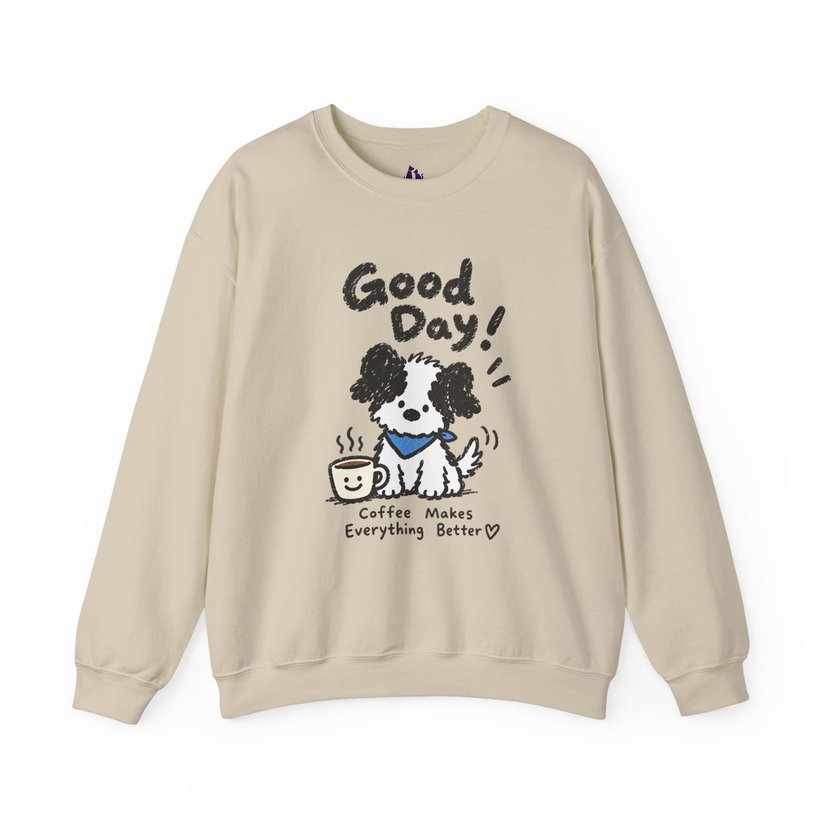 Personalisiertes Haustier-Sweatshirt „Good Day“ – Foto & Name