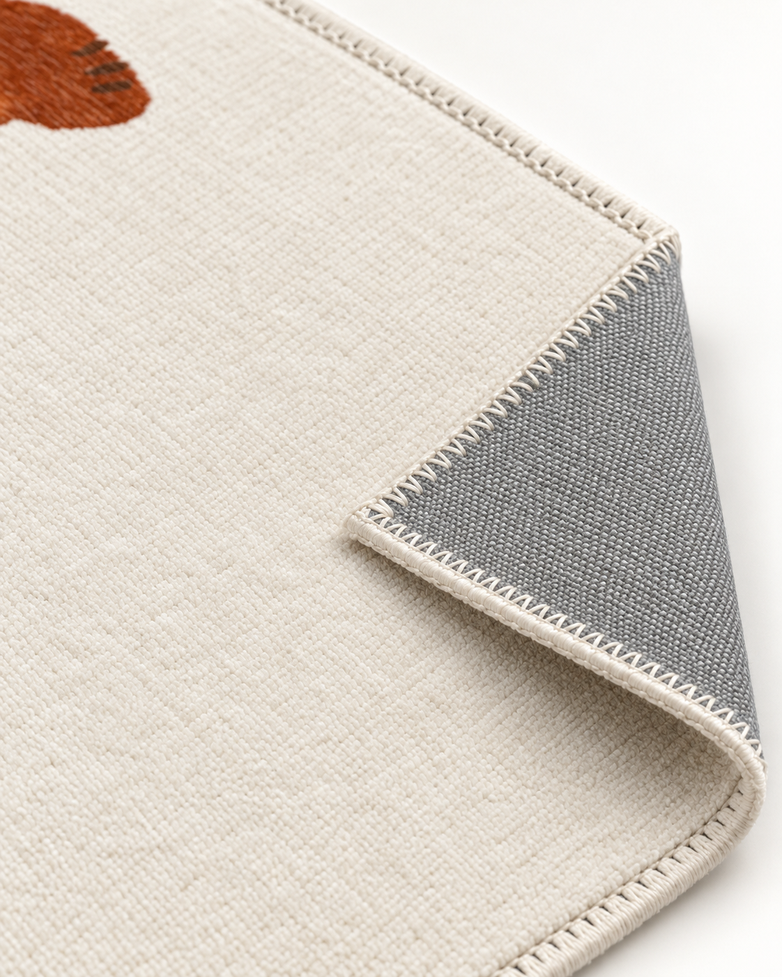 Getupfter Dackel-Teppich – Weiches Chenille mit Dackelmotiv