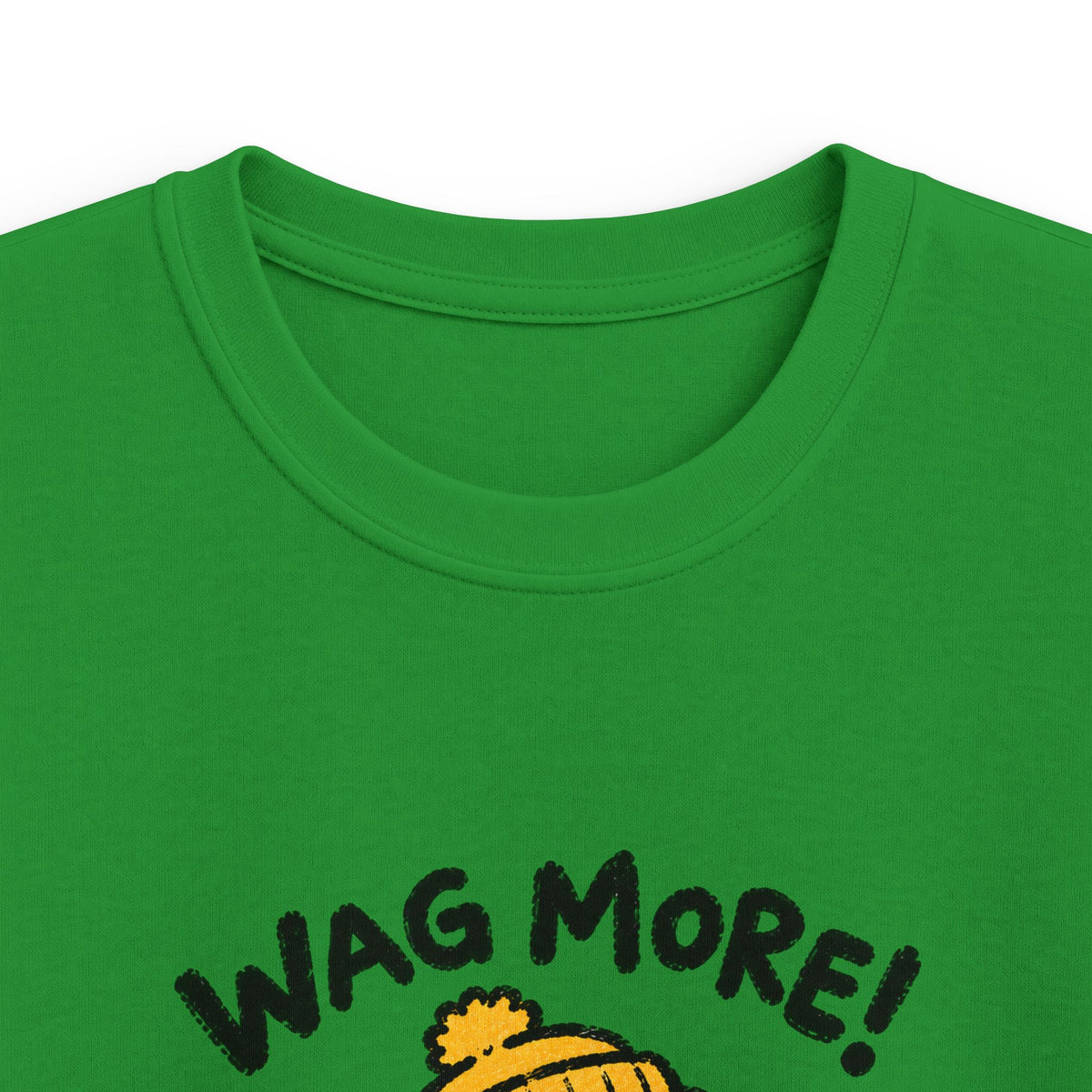 Kids Tee — 'Wag More! Keep Wagging' Cute Puppy Graphic Shirt