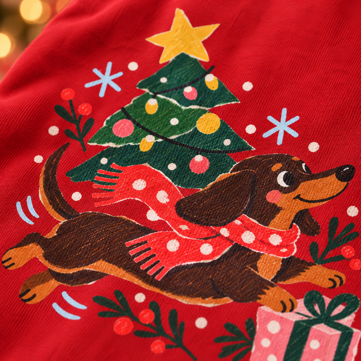 Christmas Dasher Dachshund T-Shirt – Festive Holiday Design