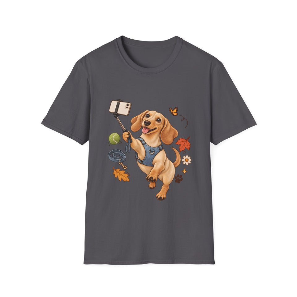 Selfie-Dackel T-Shirt – Verspieltes Alltagsmotiv