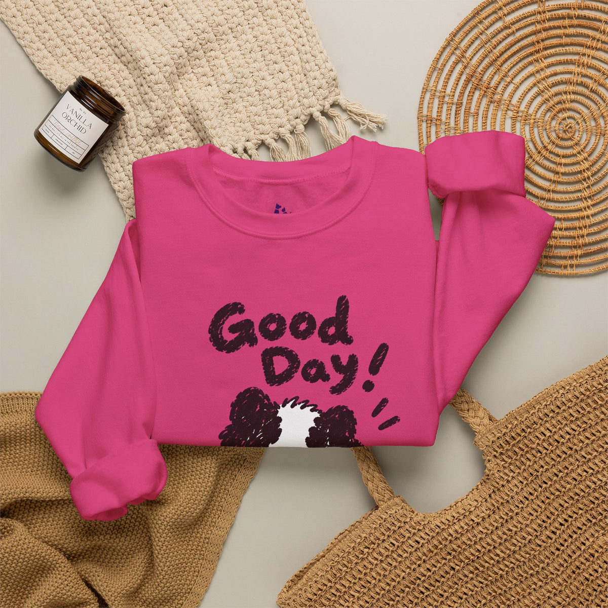 Personalisiertes Haustier-Sweatshirt „Good Day“ – Foto & Name
