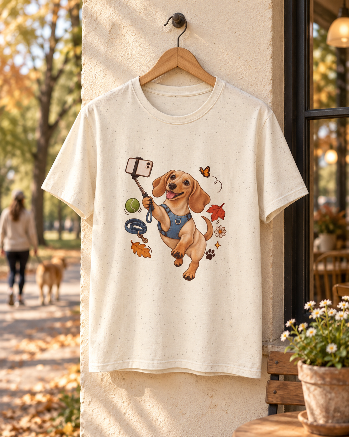 Selfie-Dackel T-Shirt – Verspieltes Alltagsmotiv