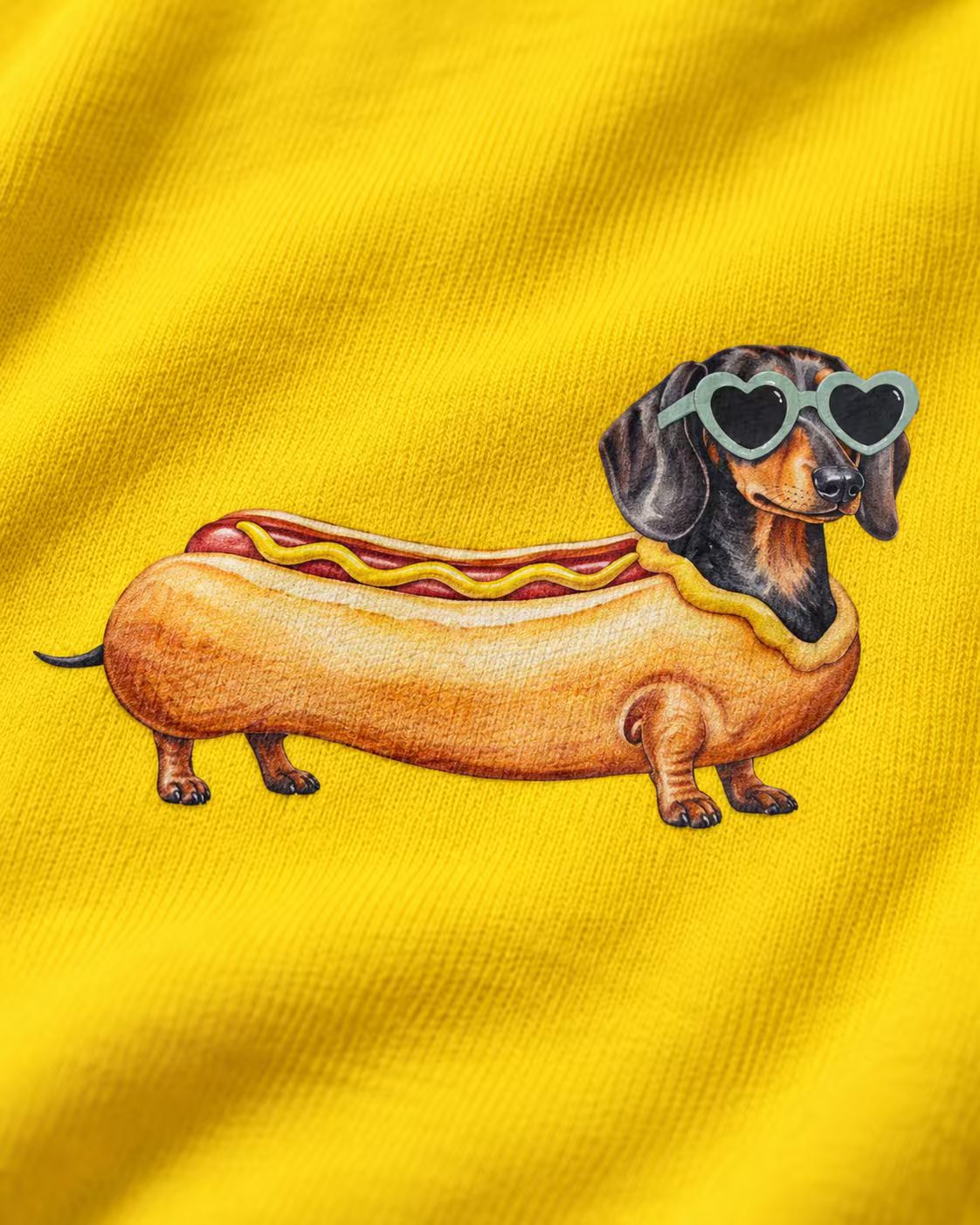 Hotdog-Dackel Kinder-Sweatshirt – Verspieltes Motiv